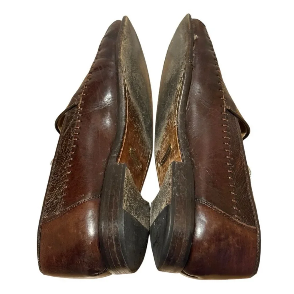 Sandro Moscoloni Genuine Ostrich Loafers Men’s sz 9